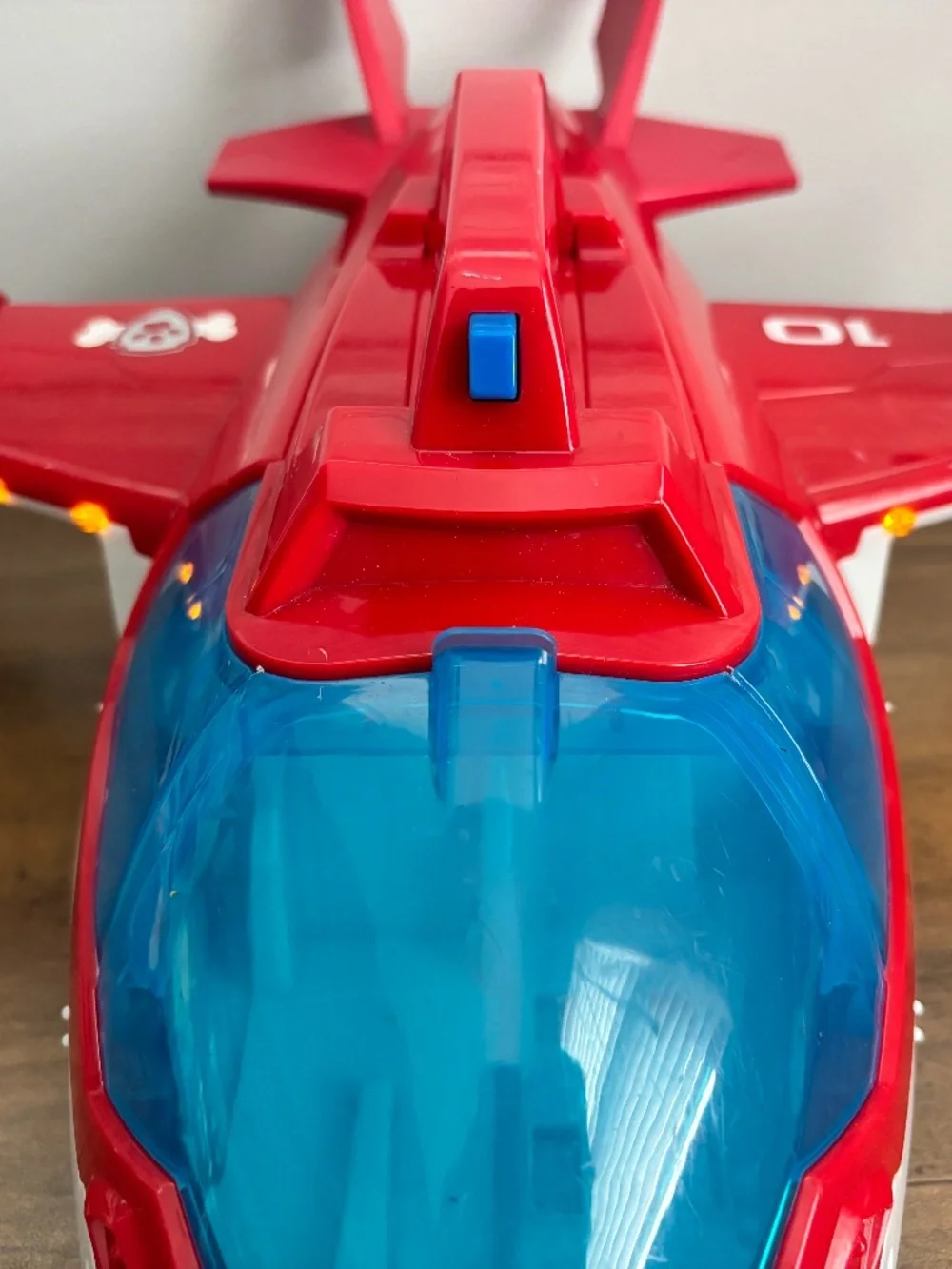 Paw Patrol Air Patroller Rescue Plane Airplane Lights Sound Toy Red Blue WORKS